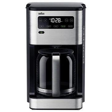 Braun 14-Cup PureFlavor Coffee Maker in Stainless Steel and Black, , large