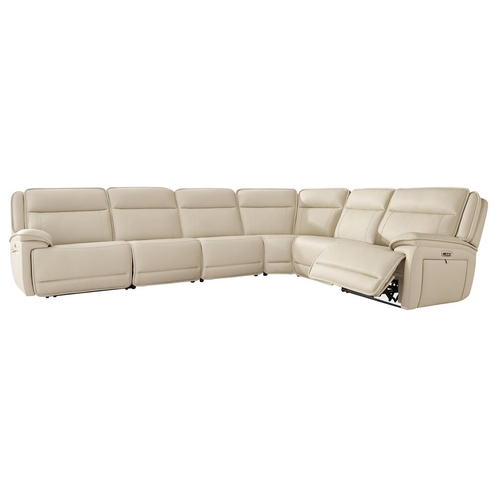 Ashley Double Deal 6-Piece Power Reversible Reclining Sectional in Almond, , large
