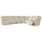 Ashley Double Deal 6-Piece Power Reversible Reclining Sectional in Almond, , large