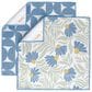 Werkshoppe Coneflower All Purpose Towel in Blue (Set of 4), , large