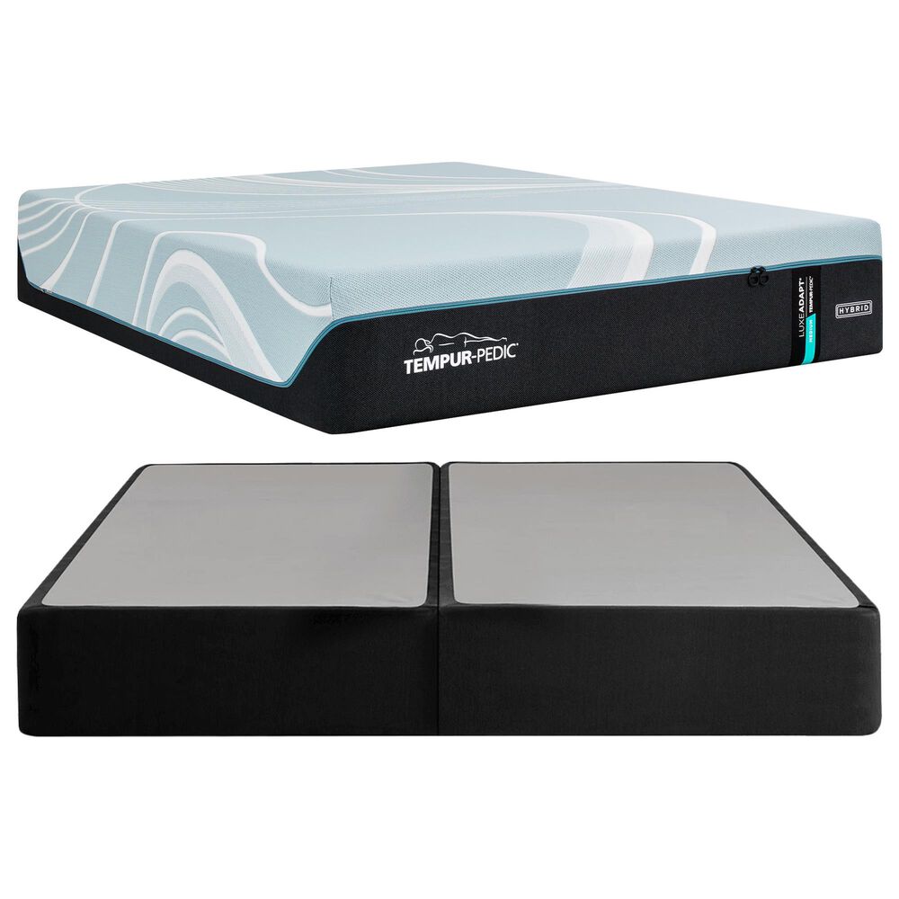 Tempur-Pedic LuxeAdapt 2.0 Medium Hybrid King Mattress with High Profile Box Springs, , large