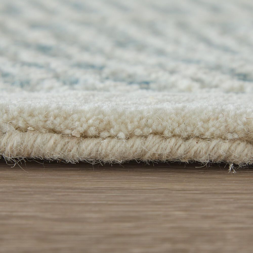 Feizy Winston Blue and Ivory 2' x 3' Area Rug, , large