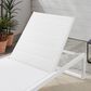 Linon Home Decor Holland Patio Chaise Lounge in White, , large
