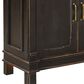 Home Trends & Design Turin 100" Sideboard in Distressed Black and Walnut, , large