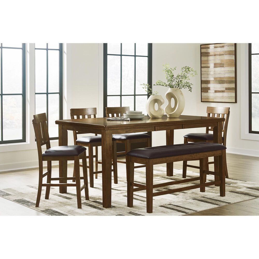 Ashley Ralene Counter Height Table in Burnished Dark Brown - Table Only, , large