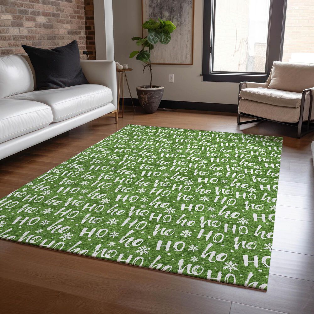 Dalyn Rug Company Wonderland WN22 3&#39; x 5&#39; Green Indoor/Outdoor Area Rug, , large