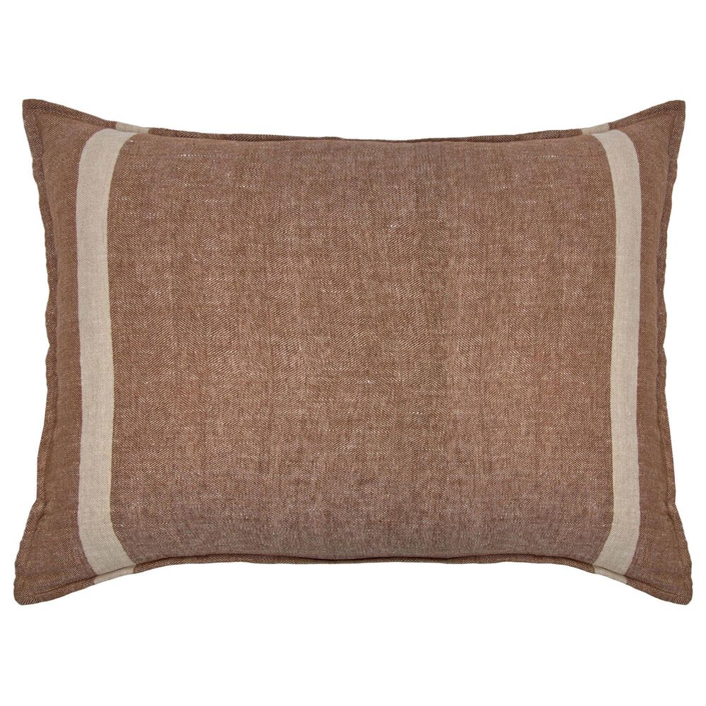 Pom Pom At Home Rory 28" x 36" Big Pillow with Insert in Terra Cotta and Flax, , large