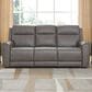 Ashley 5Z-Comfort Power Recliner Sofa with Adjustable Headrest in Coin, , large
