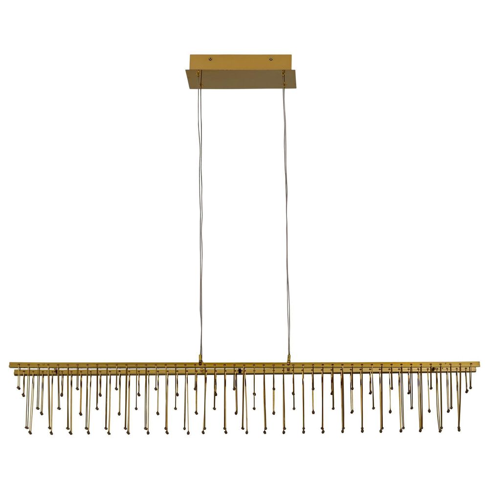 Golden Lighting Lucerna 48" 1-Light LED Linear Pendant in Gold, , large