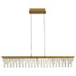 Golden Lighting Lucerna 48" 1-Light LED Linear Pendant in Gold, , large