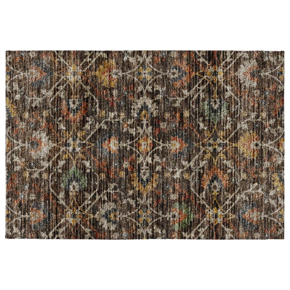 Dalyn Rug Company Silk Road Chocolate, Beige, Copper, Gold, Sage, Navy and Paprika 1"8" x 2"6" Area Rug, , large