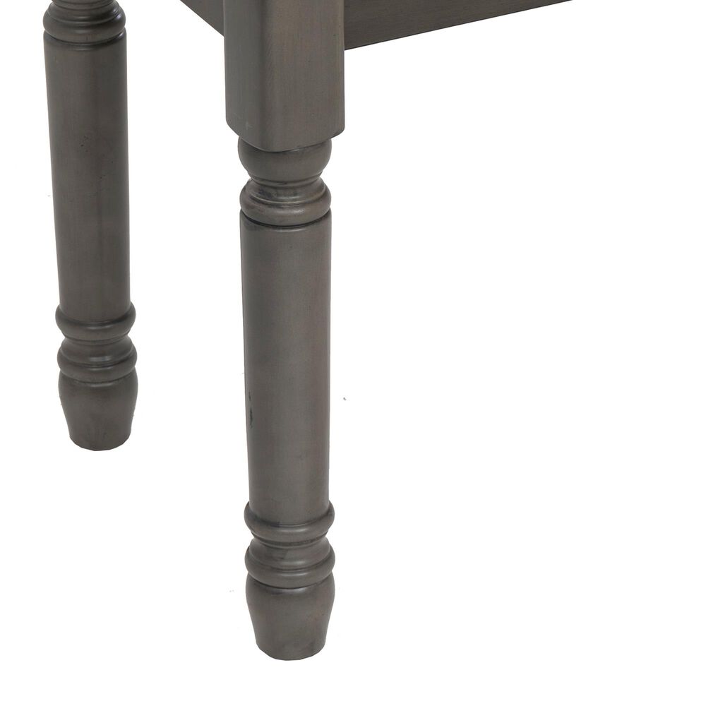 Linon Home Decor Willow Dining Bench in Smokey White and Dark Grey, , large