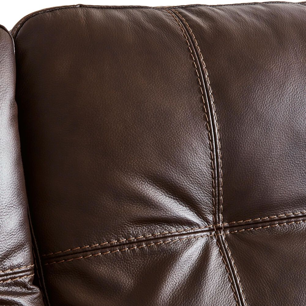 Ashley Santorine Stationary Sofa in Dark Brown, , large