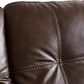 Ashley Santorine Stationary Sofa in Dark Brown, , large