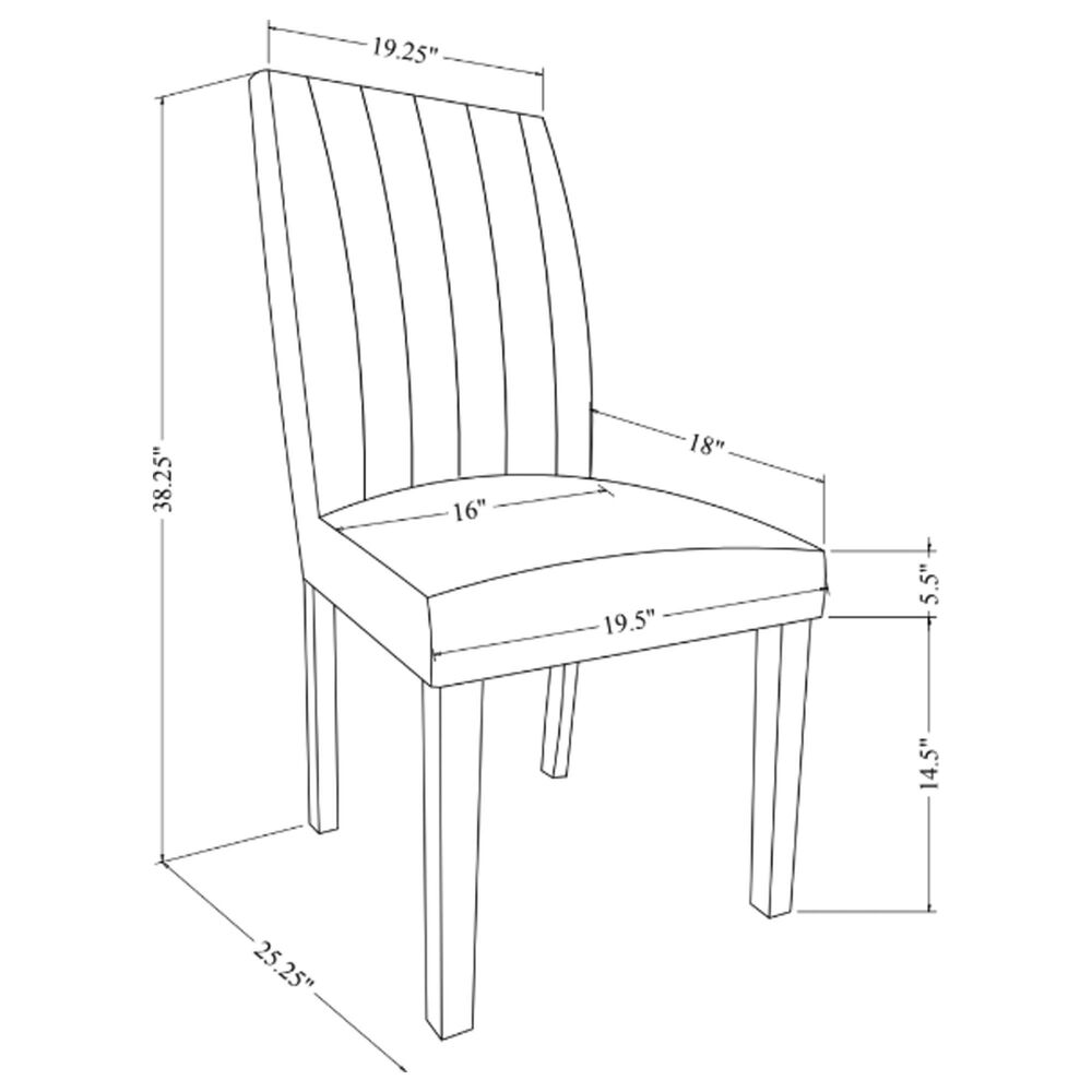 Global Furniture USA Upholstered Dining Side Chair in Grey Fabric, , large