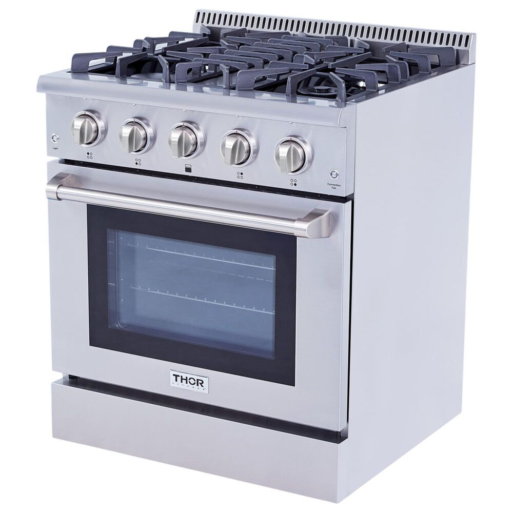 Thor Kitchen 30&quot; Freestanding Professional Gas Range in Stainless Steel, , large