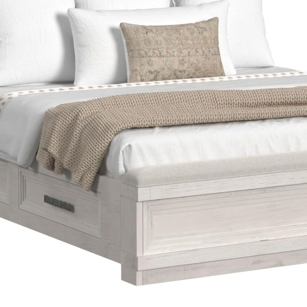 Mayberry Hill Avalanche Queen Storage Bed in Antique White, , large