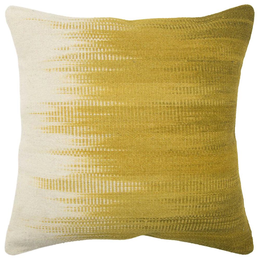 Rizzy Home 20" x 20" Pillow Cover in Yellow with Ivory, , large