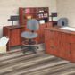 Regency Global Sourcing Comfort Series Swivel Computer Task Chair with Drafting Kit in Grey, , large