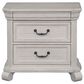 Nicolette Home Bronwyn 3 Drawer Nightstand in Alabaster, , large