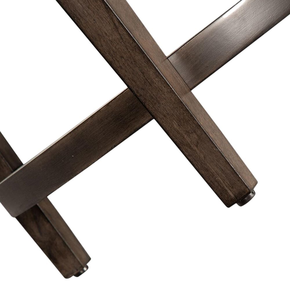Belle Furnishings Penton Round End Table in Espresso, , large