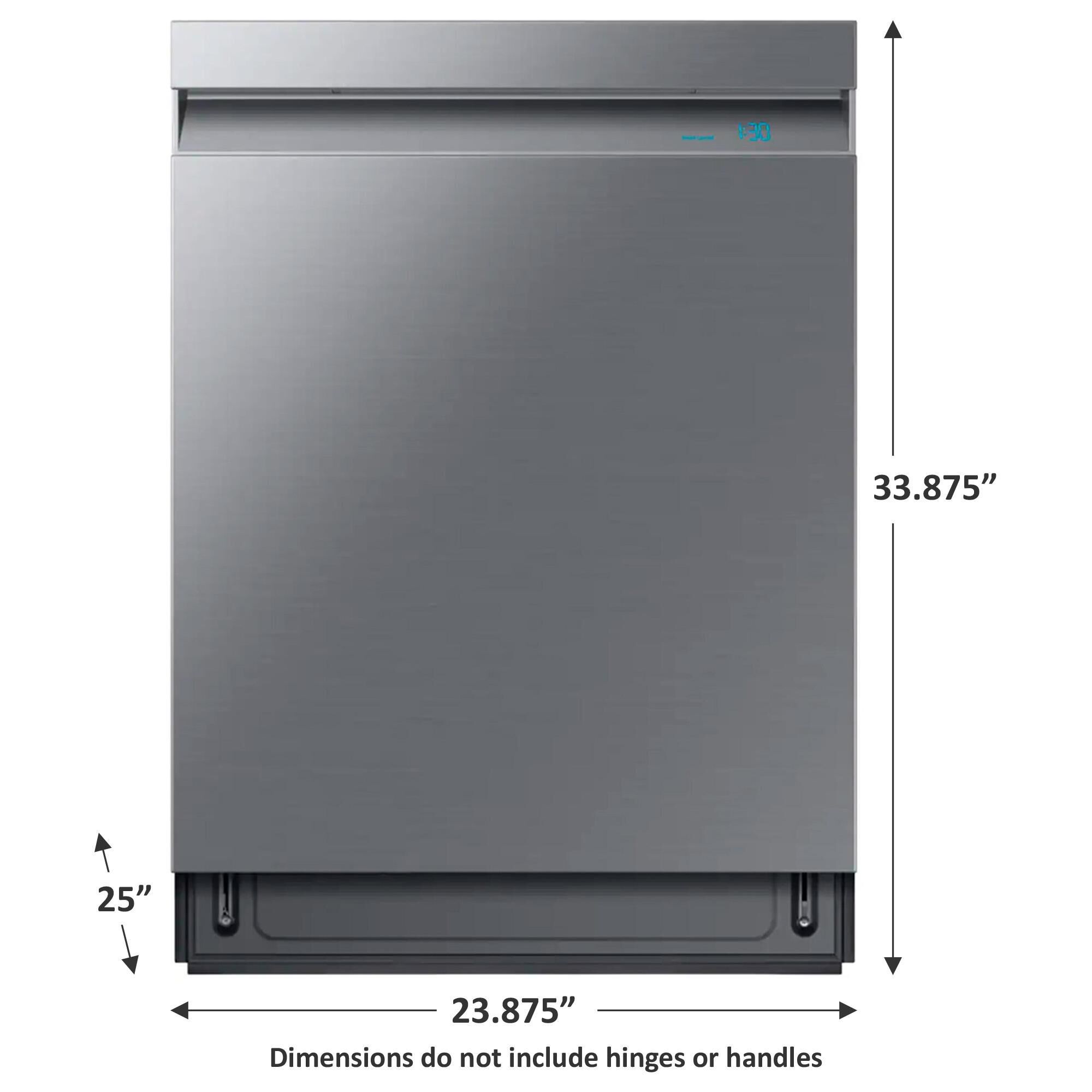 Smart linear wash 39dba dishwasher in black stainless steel on sale