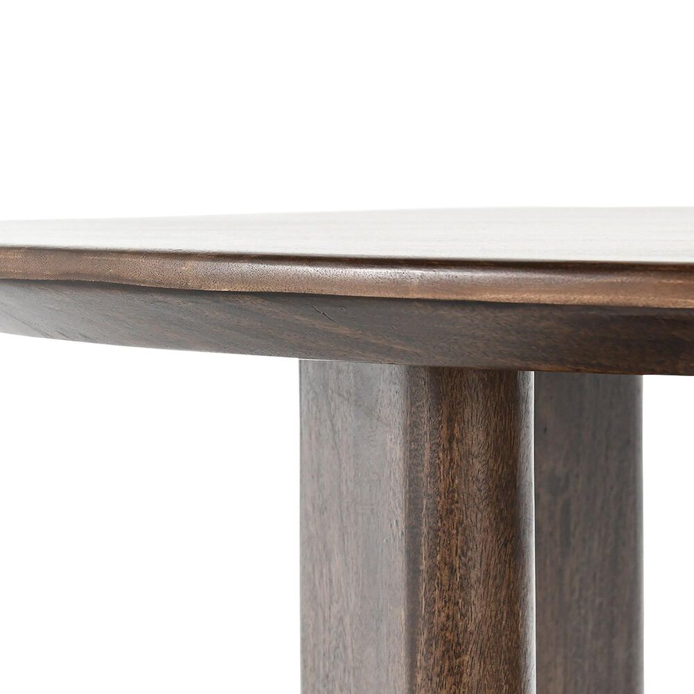 Classic Home Norwood Mango Wood 78&quot; Dining Table Bark Brown, , large