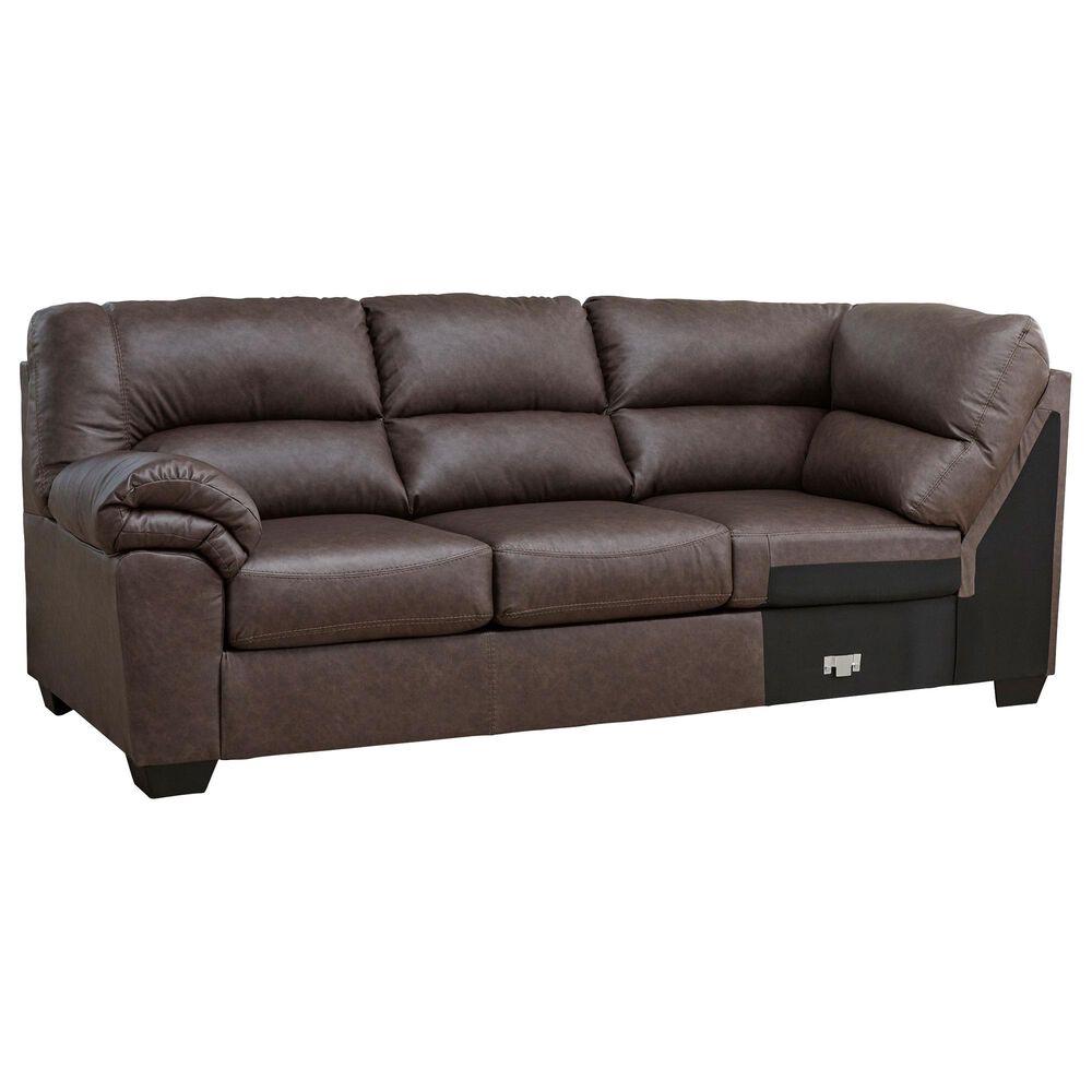 Ashley WillowBend 3-Piece Sectional with LAF Sofa in Umber, , large