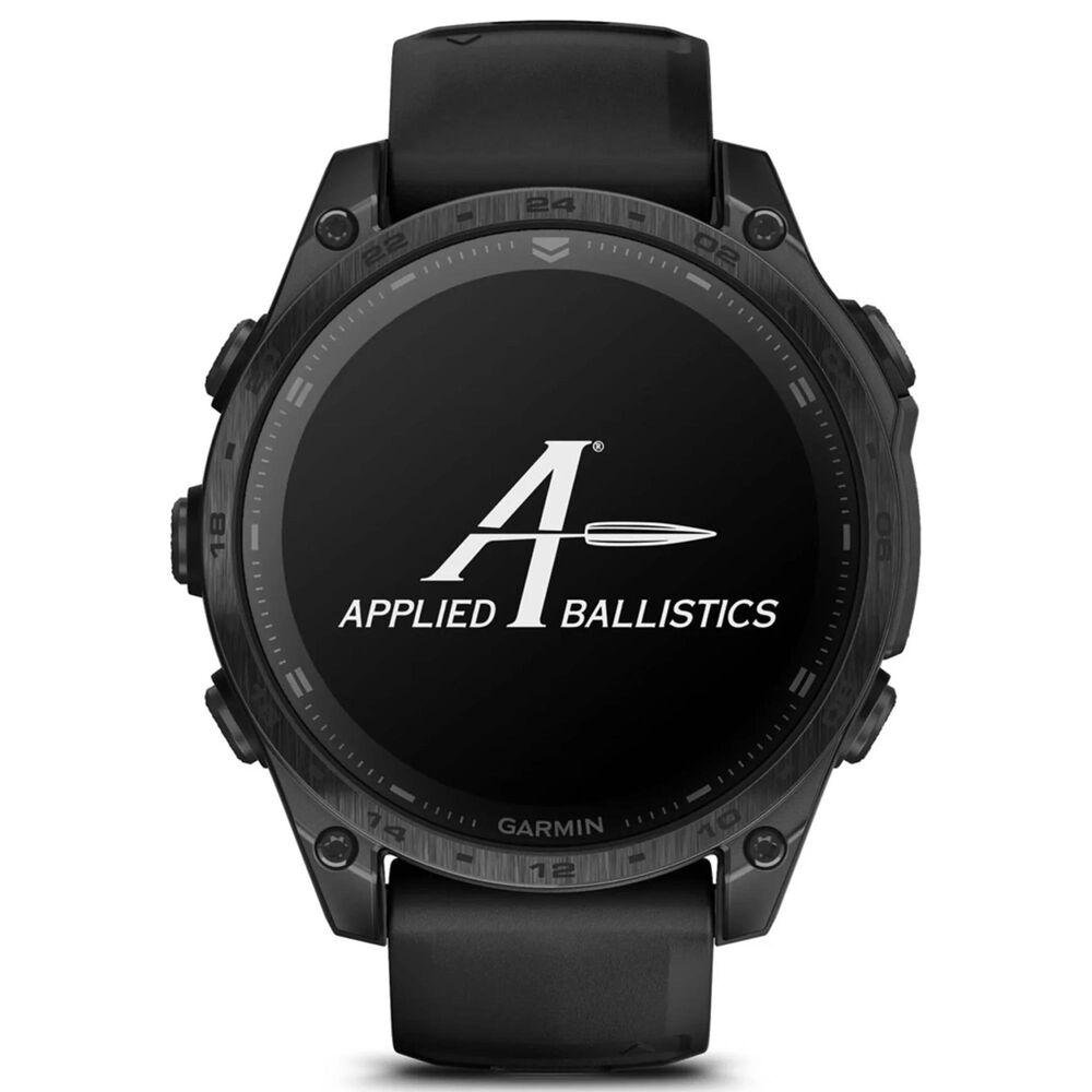 Garmin Tactix 8 AMOLED Smartwatch 47 mm Black Case with Black and Pebble Gray Band, , large