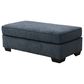 Northwestern Becker Ottoman in Navy, , large