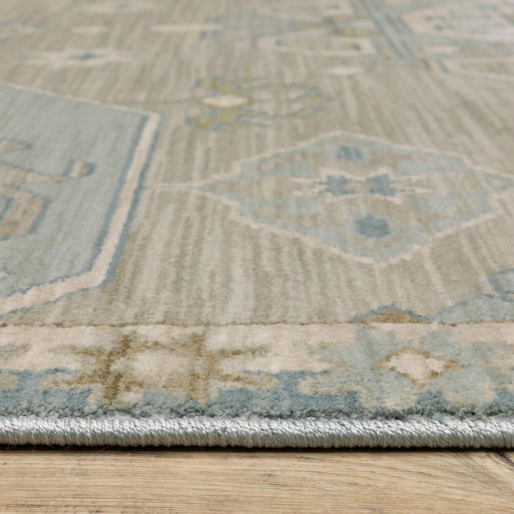 Oriental Weavers Maeve MAE12 Grey and Blue 5&#39;3&quot; x 7&#39;6&quot; Area Rug, , large