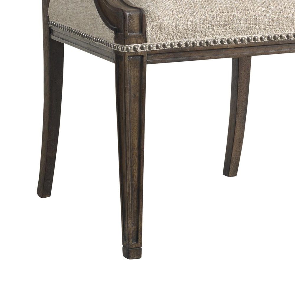 Hooker Furniture Rhapsody Insignia Arm Chair in Rustic Walnut &#40;Set of 2&#41;, , large