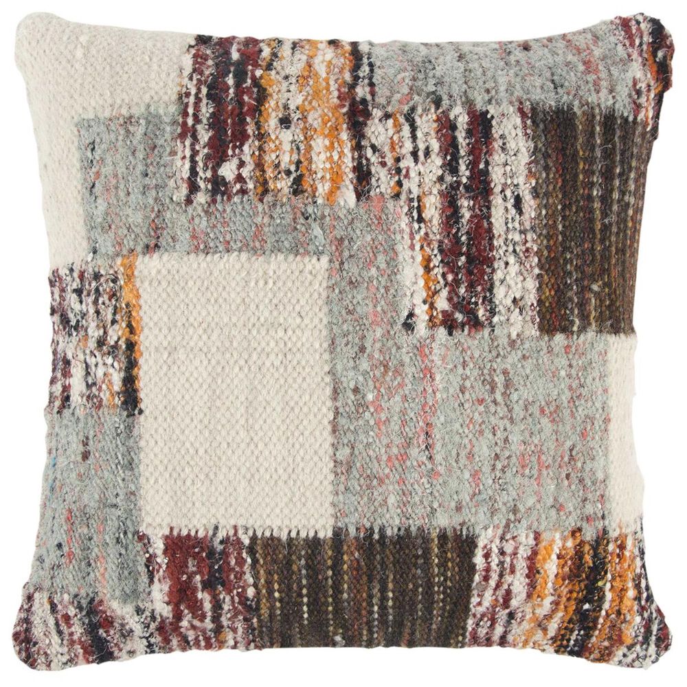 Rizzy Home 20" x 20" Pillow Cover in Beige and Gray, , large