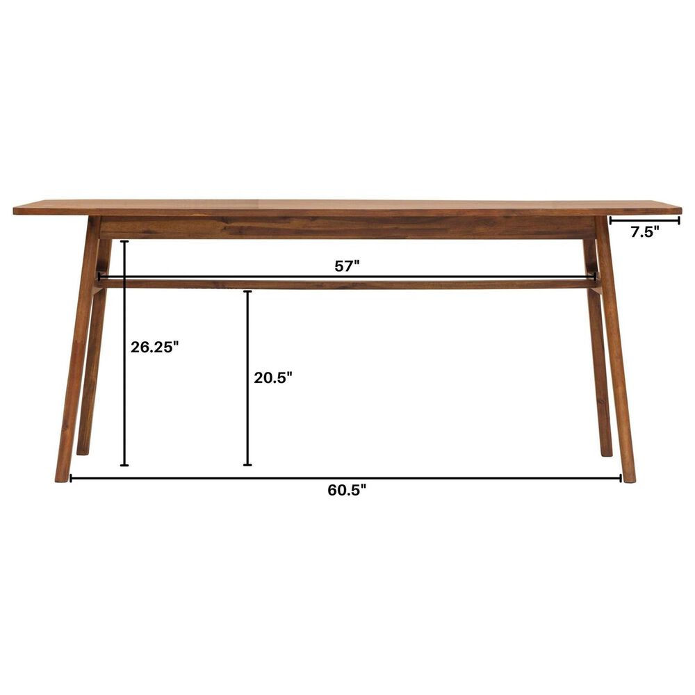 Lh Imports Remix Rectangular Dining Table in Estelle Brown - Table Only, , large
