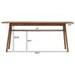 Lh Imports Remix Rectangular Dining Table in Estelle Brown - Table Only, , large