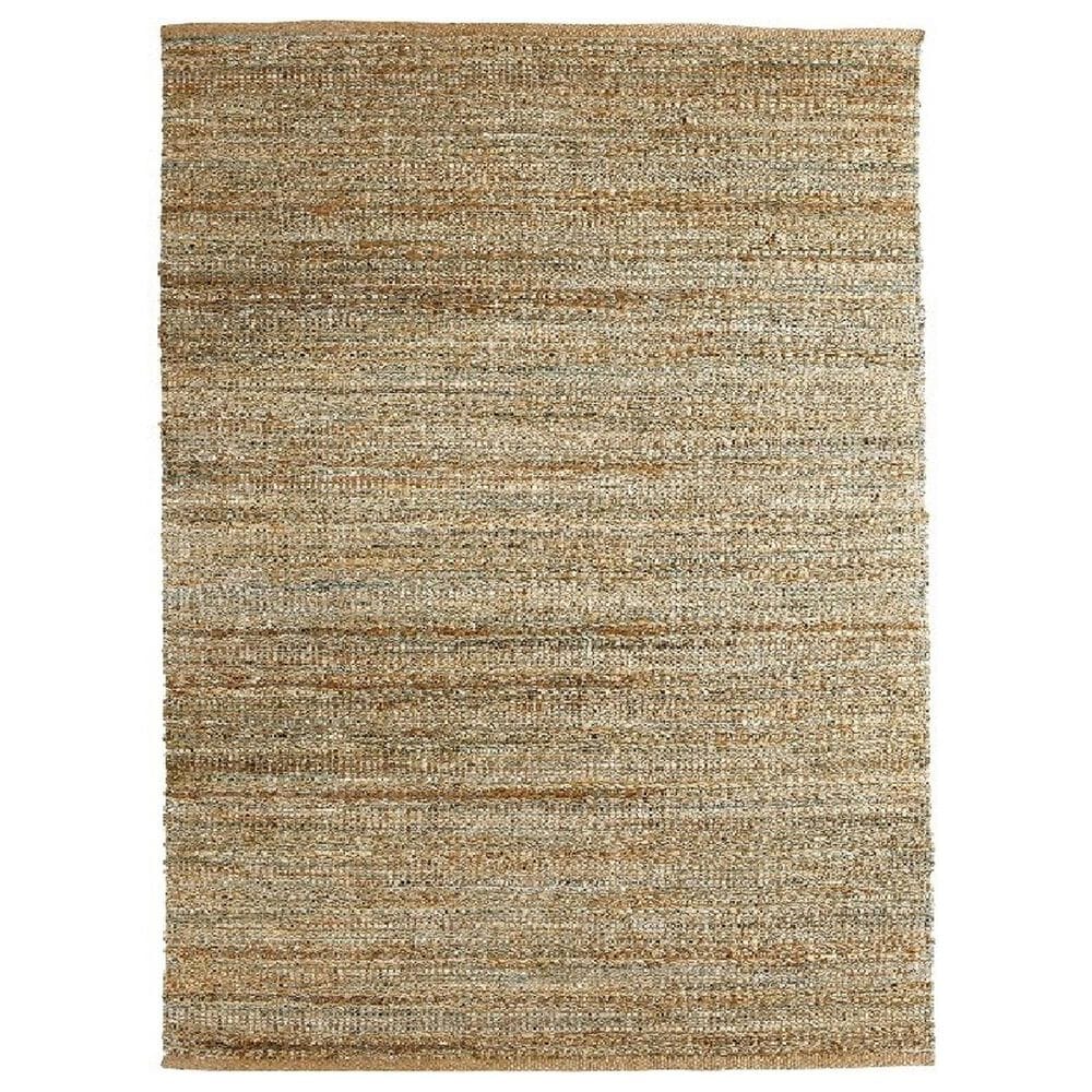 L&R Resources Natural Fiber 10" x 14" Spa Blue Area Rug, , large