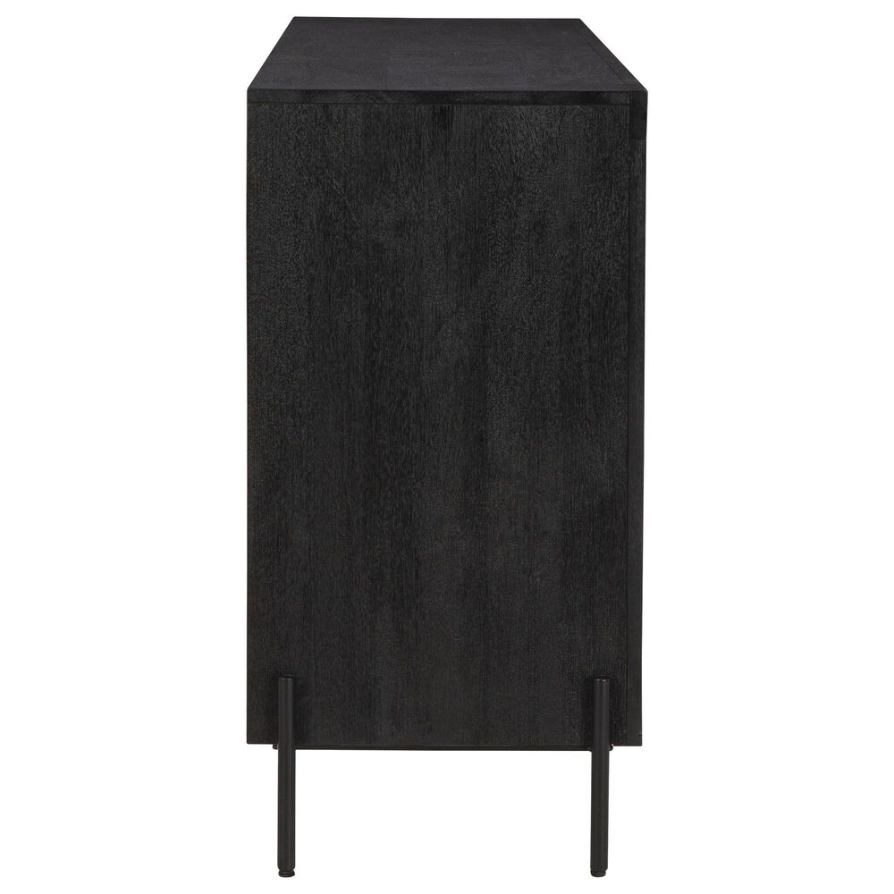 Ashley Vallisburg Accent Cabinet in Black and Natural, , large