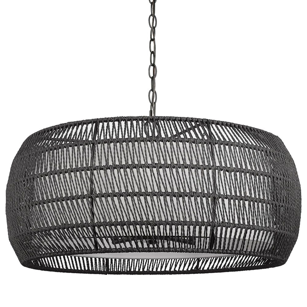 Golden Lighting Everly 6-Light Chandelier in Matte Black, , large
