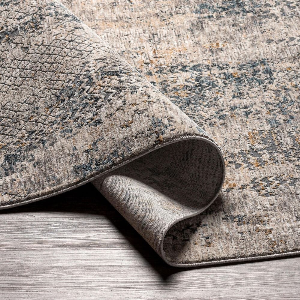 Surya Cardiff CDF-2302 Light Gray, Charcoal, Light Beige, Tan and Dark Blue 12&#39; x 15&#39; Area Rug, , large