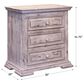 Fallridge Terra White 3 Drawer Nightstand in Vintage White, , large