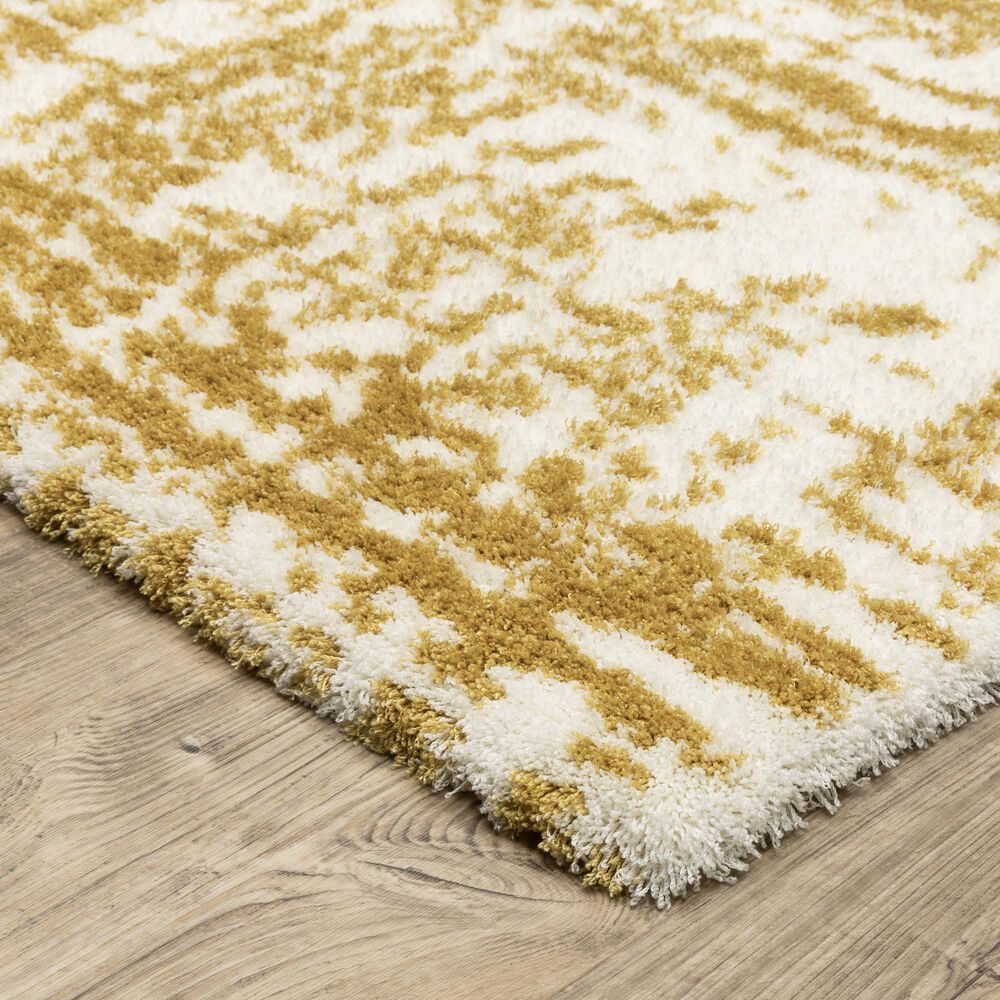 Oriental Weavers Galileo GAL10 Gold and Ivory 7&#39;10&quot; x 10&#39;10&quot; Area Rug, , large