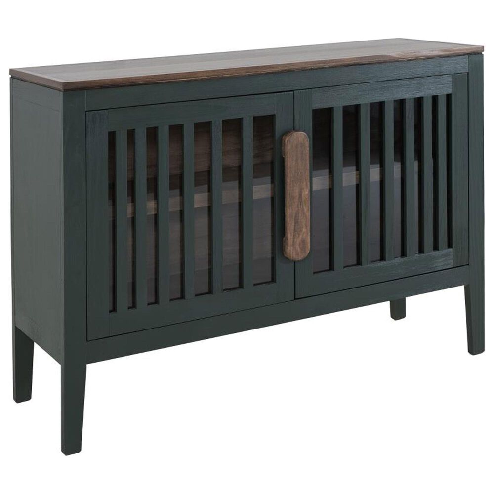 Fallridge Autumn 54" 2-Door Console in Green and Brown, , large