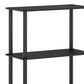 HOMLUX Turn-N-Tube 4-Tier Multipurpose Shelf Display Rack in Americano and Black, , large