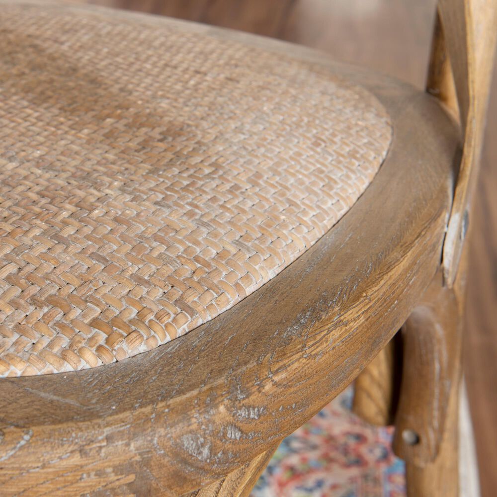 Linon Home Decor Helia Side Chair in Weathered Grey Wash (Set of 2), , large