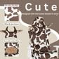 Rta Products Llc Cow Gaming Chair in Chocolate and White, , large