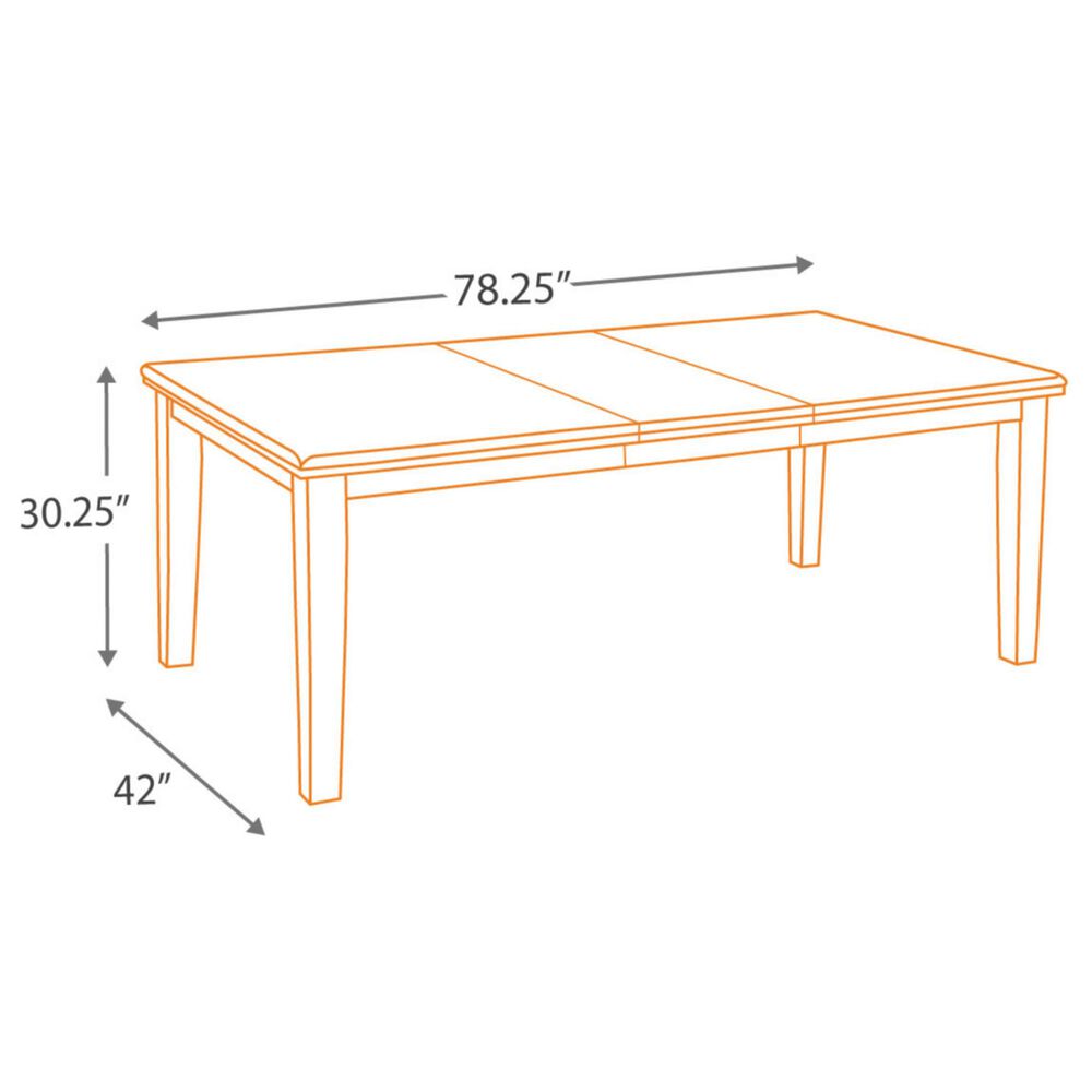 Ashley Haddigan Rectangular Dining Room Extension Table in Dark Brown, , large