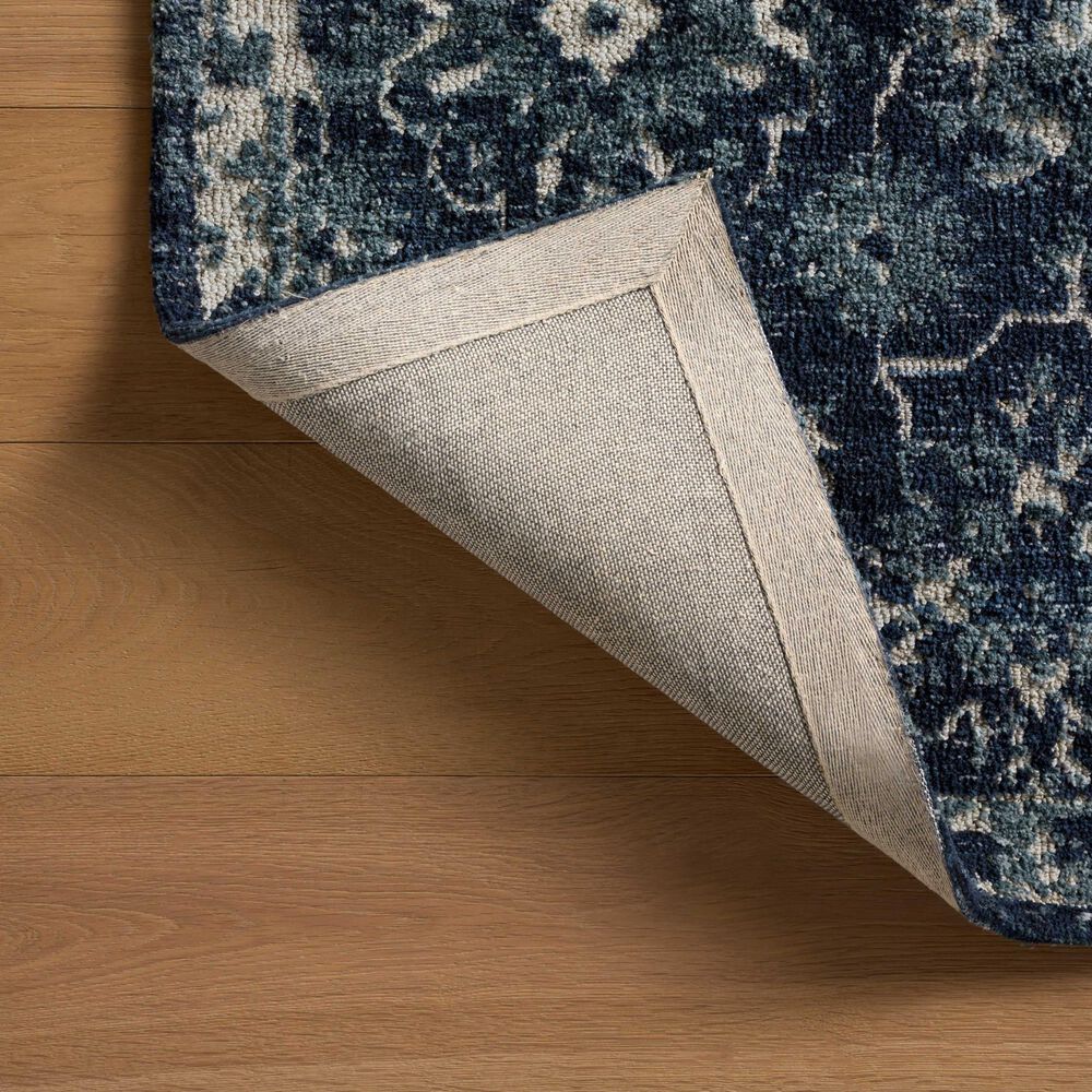 Loloi Percival Navy and Ivory 2&#39;6&quot; x 7&#39;6&quot; Runner, , large