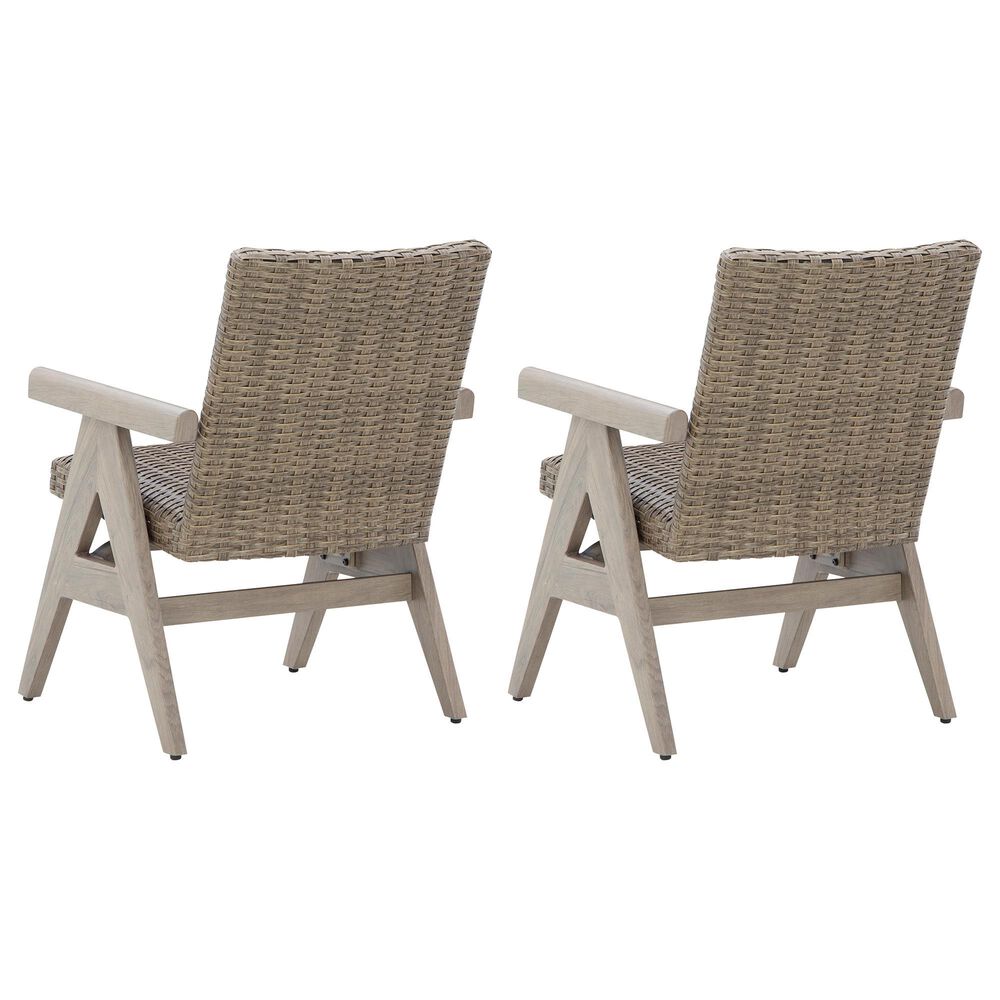 Ashley Cliff Trails Rocking Arm Chair in Beige &#40;Set of 2&#41;, , large