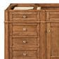 James Martin Vanities Brittany 30" Single Bathroom Vanity in Saddle Brown with Single Hole 3 cm White Zeus Quartz Top and Rectangular Sink, , large