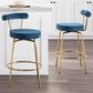 Lumisource Rhonda Counter Stool in Blue/Gold (Set of 2), , large